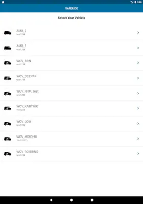 SafeRide Health android App screenshot 2
