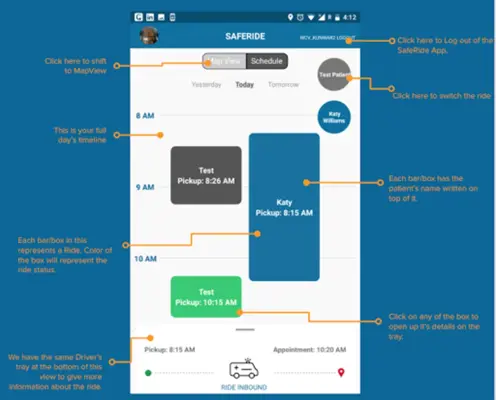 SafeRide Health android App screenshot 5